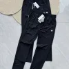 Luxus Descente Hose Schwarz Kalbsleder Casual Style