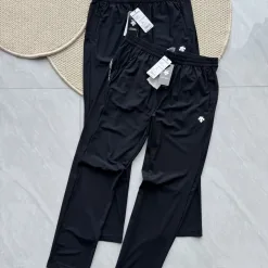 Luxus Descente Hose Schwarz Kalbsleder Casual Style