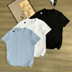 Luxury Descente Kurzarm Schwarz Baumwolle Luxus