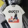 Premium Gucci Kurzarm Beige Print Luxus