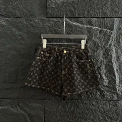 Bestseller Louis Vuitton Shorts Gold Denim Jacquard Kollektion