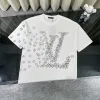 Bestseller Louis Vuitton Kurzarmhemd Schwarz Baumwolle Logo Style