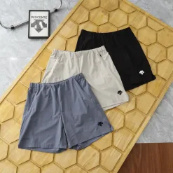 Premium Qualität Descente Shorts Schwarz Minimalistischer Luxus