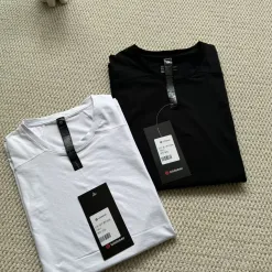 Premium Lululemon T-Shirt Schwarz Atmungsaktive Kollektion