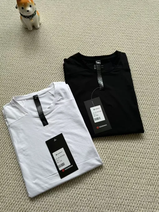 Premium Lululemon T-Shirt Schwarz Atmungsaktive Kollektion
