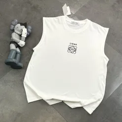 Hochwertige Loewe T-Shirts aus schwarzer Baumwolle mit Stickerei