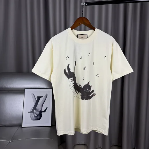 Premium Qualität Gucci Kurzarm Baumwolle Print Luxus