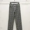 Hochwertige Louis Vuitton Jeans Schwarz Leder Gewaschen Luxus