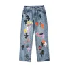 Premium Chrome Hearts Jeans Blue Denim Distressed Kollektion