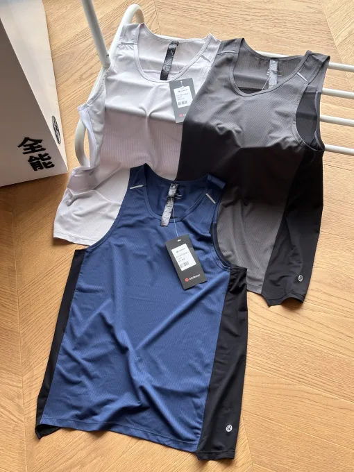 Hochwertige Lululemon Weste Grau Atmungsaktive Kollektion