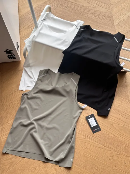 Premium Lululemon Weste Schwarz Solid Style