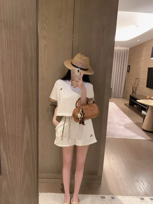 Bestseller Burberry Shorts Schwarzer Karostil