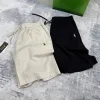Luxus Ralph Lauren Shorts Schwarze Leinenstickerei Luxus