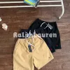 Hochwertige Ralph Lauren Shorts Schwarz Baumwolle Bestickt Luxus
