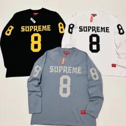 Bestseller Supreme Langarm Schwarz Jersey Luxus