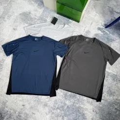 Bestseller Nike Kurzarm Grau Seide Atmungsaktiv Luxus