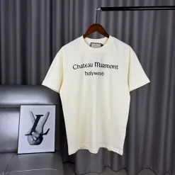 Bestseller der Gucci-Kollektion mit kurzen Ärmeln aus Baumwolle und Monogramm