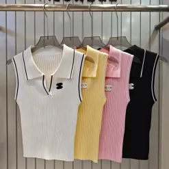 Chanel Weste in Premiumqualität, rosa, gestrickt, Luxus