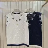 Hochwertige Chanel Weste Weiß Strick Jacquard Luxus