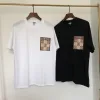 Premium Loewe Kurzarm Schwarz Baumwolle Bestickt Stil