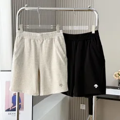 Premium Qualität Descente Shorts Schwarz Baumwolle Solid Luxury