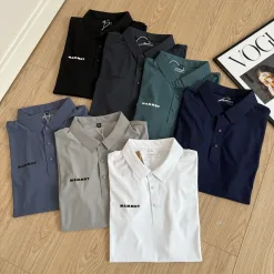 Hochwertiges Mammut Poloshirt Multicolor Breathable Kollektion
