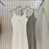 Luxus Chanel Hosenträger Weiß Strick Stil
