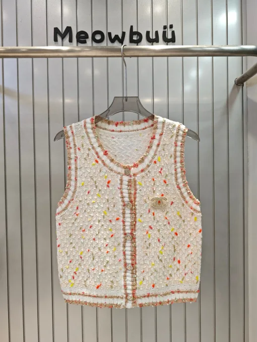 Chanel-Weste in Premiumqualität im Strickstil