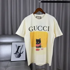 Premium Qualität Gucci Kurzarm Baumwolle Print Luxus