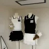 Bestseller Miu Miu Weste Weiß Strick Bestickte Kollektion