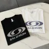 Bestseller Salomon Kurzarmhemd im schwarzen Seidenstil