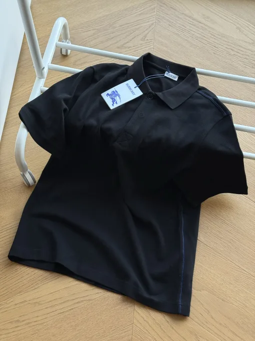 Bestseller Burberry Poloshirt Blaue Baumwolle Logo Kollektion