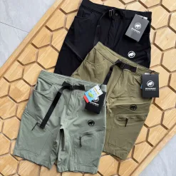 Hochwertige Mammut Shorts im schwarzen Nylon-Stil