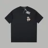 Hochwertige Chrome Hearts Kurzarm-Kollektion aus schwarzer Baumwolle