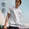 Bestseller: Fila Kurzarm-Freizeitkollektion aus schwarzer Seide