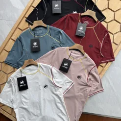 Meistverkaufte Mammut Kurzarm Weiß Polyester Logo Luxus