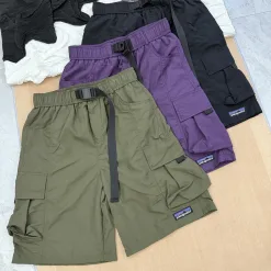 Hochwertige Patagonia Shorts aus schwarzem Nylon im klassischen Stil
