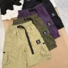 Premium Stone Island Shorts Schwarz Nylon Klassischer Stil