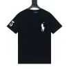 Bestseller Ralph Lauren Kurzarmhemden Schwarz Baumwolle Bestickt Luxus
