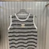 Chanel Weste in Premiumqualität, Strick, gestreift, Luxus
