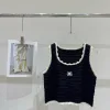 Luxus-Weste aus der Celine-Kollektion mit schwarzer Strickstickerei