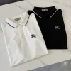 Hochwertiges Burberry Poloshirt Schwarz Classic Kollektion