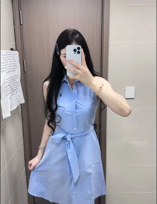 Hochwertiges Ralph Lauren Hemd, Blau, Bestickte Kollektion