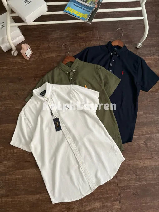 Hochwertiges Ralph Lauren Hemd aus weißer Baumwolle im klassischen Stil