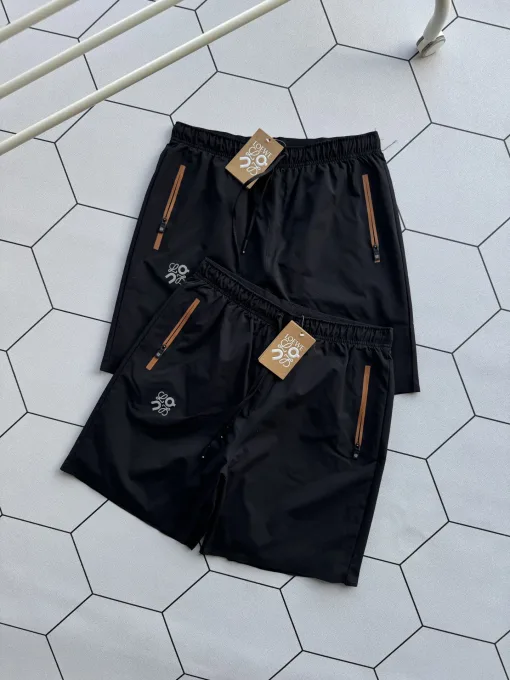Premium Qualität Loewe Shorts Schwarz Atmungsaktiv Luxus