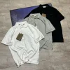 Hochwertiges Burberry Kurzarm-Shirt aus schwarzer Baumwolle im Casual-Stil