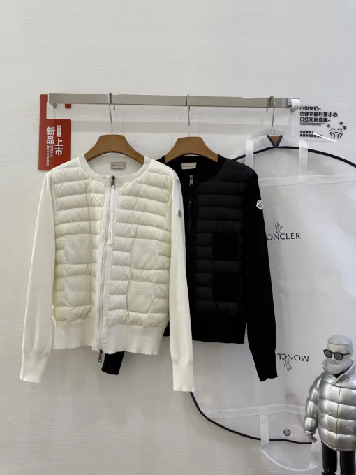 Premium Moncler Jacken Schwarze Wollkollektion