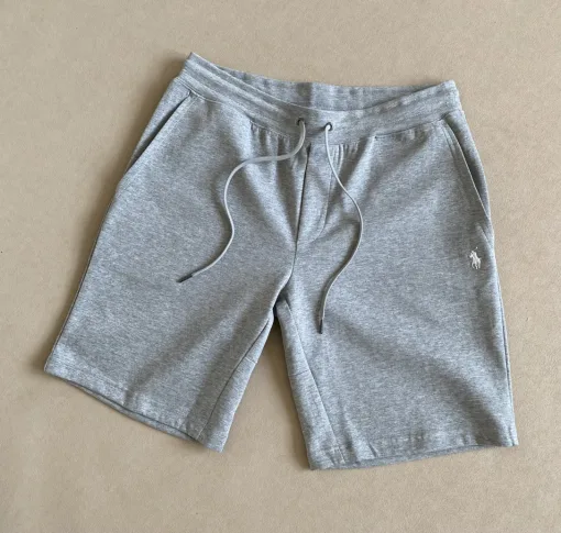 Hochwertige Ralph Lauren Shorts Grau Strick Klassisch Luxus