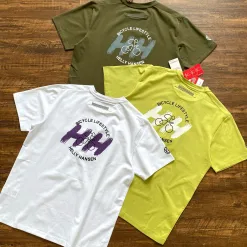 Premium Qualität Helly Hansen T-Shirts Weiß Casual Kollektion
