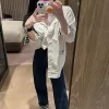 Luxus-Dior-Hemd, weiße bestickte Kollektion
